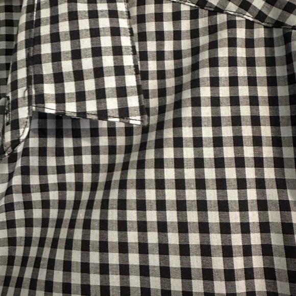 Men’s H&M short sleeve button up blue and black plaid size: L - Picture 3 of 4